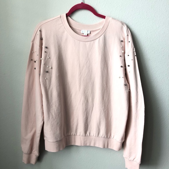 Charming Charlie Sweaters - Pink pearl sweatshirt